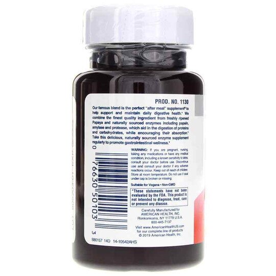 Chewable Original Papaya Enzyme, AH